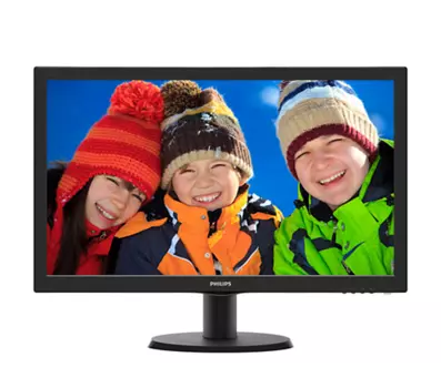 Монитор 23,6" Philips 243V5QHABA 1920x1080 MVA W-LED 16:9 8ms VGA DVI-D HDMI 10M:1 178/178 250cd Speakers Black (243V5QHABA/00)