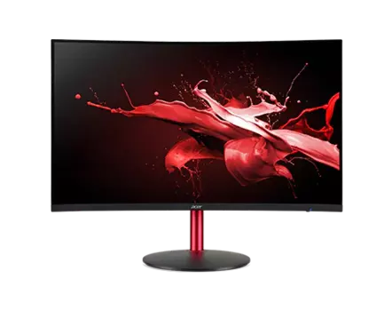 Монитор 27" ACER Nitro XZ272UVbmiiphx, VA, 2560x1440, 165Hz, 1ms, 400nits, 178°/178° ,2HDMI + DP + Колонки 2Wx2, Audio Out, FreeSync, VRR, HDR 400, Curved (изогнутый) (NEW) (UM.HX0EE.V01)