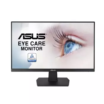 Монитор ASUS 23.8" VA24EHE IPS LED, 1920x1080, 5ms, 250cd/m2, 178°/178°, 100Mln:1, D-Sub, DVI, HDMI, 75Hz, Tilt, Adaptive-Sync, Blue Light Filter &amp; Flicker free, Frameless, VESA, Black, 90LM0560-B01170 (VA24EHE)