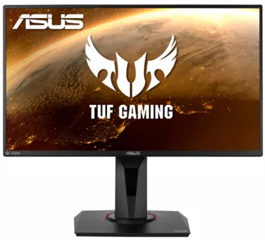 Монитор ASUS 24.5" VG258QM LED, 1920x1080, ProGaming, 0.5ms, 400cd/m, 100Mln:1, 170°/160°, 280Hz, HDR400, 2*HDMI, DP, G-SYNC, колонки, HAS, Tilt, Swivel, Pivot, VESA, Black, 90LM0450-B02370 (VG258QM)