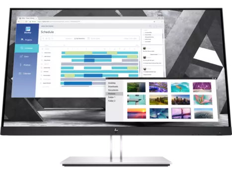 Монитор HP 27" E27q G4 черный IPS 16:9 HDMI HAS Pivot 250cd 178гр/178гр 2560x1440 D-Sub DisplayPort Ultra HD 2K (1440p) USB 7кг