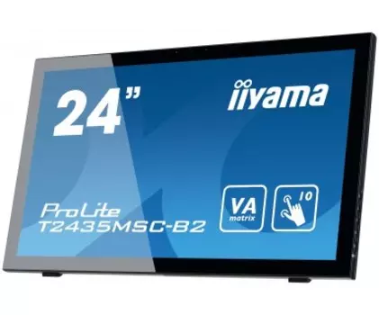Монитор Iiyama 23.6" ProLite T2435MSC-B2 черный VA LED 8ms 16:9 DVI HDMI M/M Cam матовая 250cd 178гр/178гр 1920x1080 D-Sub DisplayPort FHD USB Touch 5.8кг
