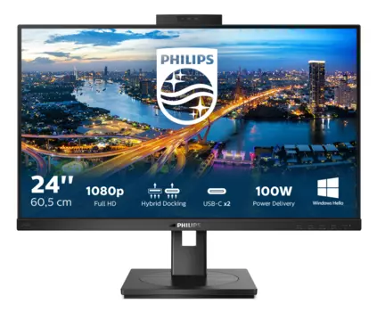 Монитор LCD 23.8'' [16:9] 1920х1080(FHD) IPS, nonGLARE, 250cd/m2, H178°/V178°, 1000:1, 50M:1, 16,7 миллионов цветов, 4ms, HDMI, DP, USB-Hub, Height adj, Tilt, Swivel, Speakers, 3Y, Black