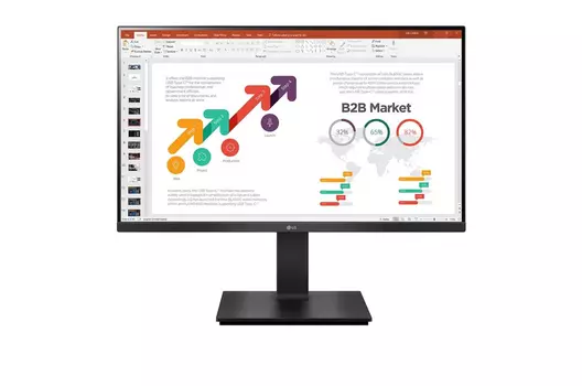 Монитор LCD 23.8'' [16:9] 1920х1080(FHD) IPS, nonGLARE, Нет, 75 Гц, 250cd/m2, H178°/V178°, 1000:1, 16,7 миллионов цветов, 5ms, VGA, HDMI, DP, USB-Hub, Height adj, Pivot, Tilt, Swivel, 2Y, Black