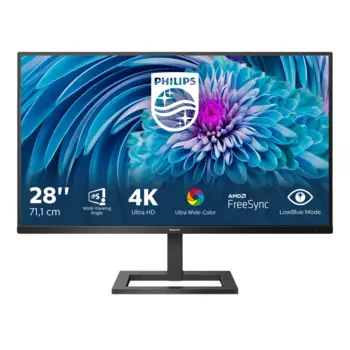 Монитор LCD 28'' [16:9] 3840x2160(UHD 4K) IPS, nonGLARE, 300cd/m2, H178°/V178°, 1000:1, 4ms, 2xHDMI, DP, Speakers, 2Y, Black