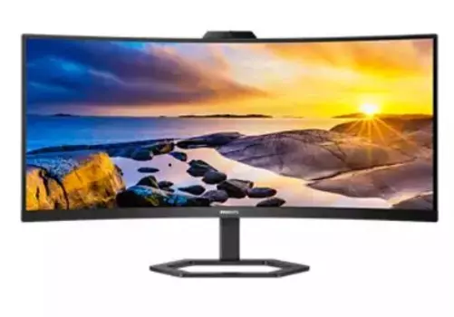 Монитор LCD 34'' 21:9 3440x1440(UWQHD) VA, Curved, nonGLARE, Нет, 100 Гц, 300cd/m2, H178°/V178°, 3000:1, 80M:1, 16,7 миллионов цветов, 4ms, VGA, HDMI, DP, USB-Hub, Height adj, Pivot, Tilt, Swivel, Speakers, 3Y, Black
