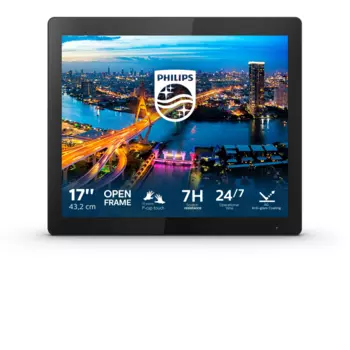 Монитор LCD 43,2 cm (17") [5:4] 1280х1024(SXGA) TN, nonGLARE, 250cd/m2, H160°/V140°, 1000:1, 50M:1, 16.7M, 4ms, VGA, DVI, 1,4, 1,2, USB-Hub, Tilt, 3Y, Black