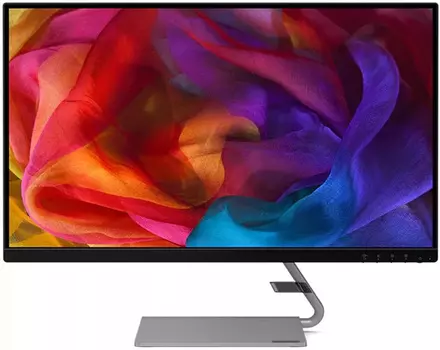 Монитор Lenovo 27" Q27q-1L темно-серый IPS LED 4ms 16:9 HDMI 1000:1 250cd 178гр/178гр 2560x1440 DisplayPort Ultra HD 2K (1440p)