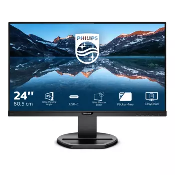 Монитор Philips 23.8" 243B9 черный IPS LED 16:9 HDMI M/M матовая HAS Pivot 250cd 178гр/178гр 1920x1080 D-Sub DisplayPort FHD USB 5.19кг