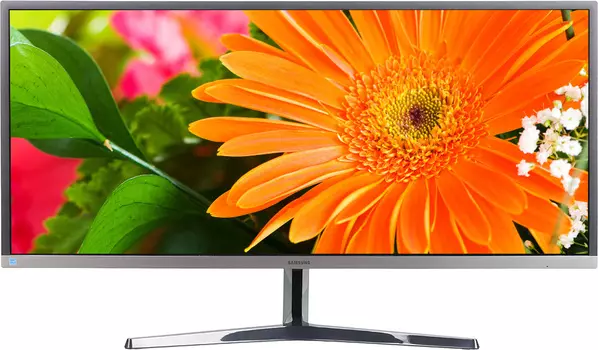 Монитор Samsung 34.1" LS34J550WQRXEN черный VA LED 21:9 HDMI матовая 3000:1 300cd 178гр/178гр 3440x1440 DisplayPort WQHD 6.9кг