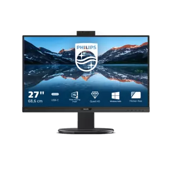 Монитор жидкокристаллический PHILIPS 276B9H/00 LCD 27'' 16:9 2560х1440 75Hz, IPS, nonGLARE, 350cd/m2, H178°/V178°, 4ms HDMI, DP, USB-C, Tilt, HAS, Black