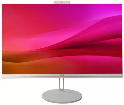 Моноблок Hiper V10 23.8" Full HD i3 10105 (3.7) 8Gb SSD256Gb UHDG Windows 10 Professional GbitEth WiFi BT клавиатура мышь Cam белый 1920x1080