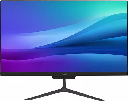 Моноблок Hiper V2 23.8" Full HD Cel G5905 (3.5) 4Gb SSD128Gb UHDG Windows 10 Professional GbitEth WiFi BT 120W Cam черный 1920x1080