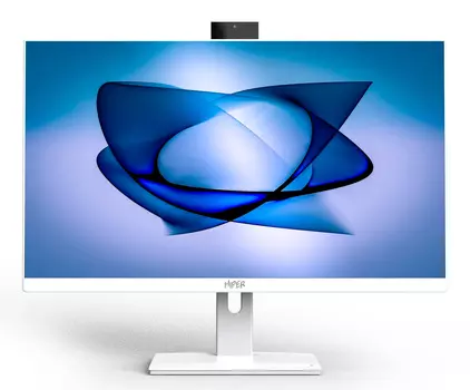 Моноблок Hiper V30 27" Full HD i5 10400 (2.9) 8Gb SSD512Gb UHDG Windows 10 Professional GbitEth WiFi BT клавиатура мышь Cam белый 1920x1080