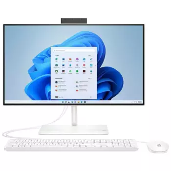 Моноблок HP 24-cb1102ci NT 23,8" FHD(1920x1080) Core i5-1235U, 8GB DDR4 3200 (1x8GB), SSD 512Gb, Intel Internal Graphics, noDVD, kbd(rus)&amp;mouse wired, HD Webcam, Win11rus, StarryWhite, 1Y Wty (6M7X3EA#UUQ)