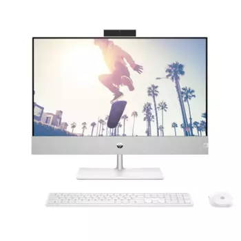 Моноблок HP Pavilion I 24-ca1063ci NT 23,8" FHD(1920x1080) Core i5-12400T, 8GB DDR4 3200 (2x4GB), SSD 256Gb, Intel Internal Graphics, no DVD, kbd&amp;mouse wireless, 5MP Webcam, White,FreeDOS, 1Y Wty (6C983EA#UUQ)