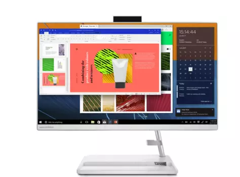 Моноблок Lenovo IdeaCentre 3 22ITL6 All-In-One 21,5" Celeron 6305, 4GB DDR4 3200 SODIMM, 128GB SSD M.2, Intel UHD, WiFi, BT, KB&amp;Mouse, NoOS, White, 1Y (F0G500ALRK)