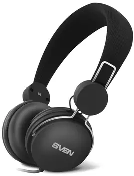 Мультимедийные стереонаушники с микрофоном SVEN AP-320M, черный Sven AP-320M (SV-015374)