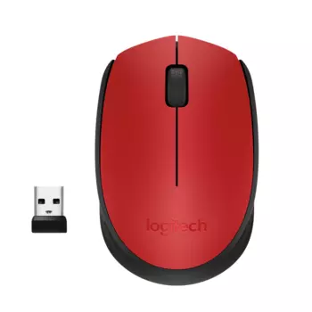 Мышь беспроводная Logitech M171 Red (красная, оптическая, 1000dpi, 2.4 GHz/USB-ресивер) (арт. 910-004645, M/N: M-R0060 / C-U0010)