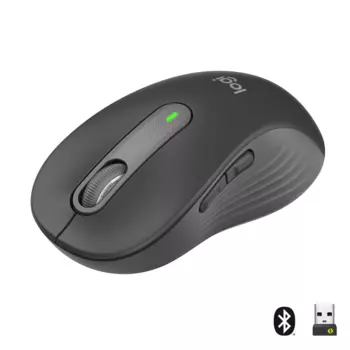Мышь беспроводная Logitech Signature M650 L GRAPHITE, BT (арт. 910-006388, M/N: MR0091 / CU0021)