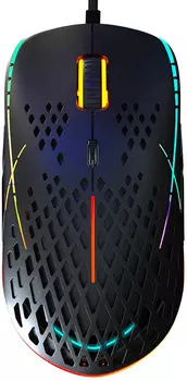 Мышь Hiper Aero A-2 черный оптическая (12400dpi) USB (8but)