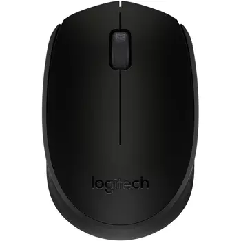 Мышь Logitech B170 черный оптическая (800dpi) беспроводная USB для ноутбука (2but)