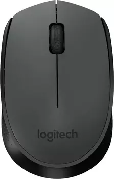 Мышь Logitech M170 черный/темно-серый оптическая (1000dpi) беспроводная USB для ноутбука (2but)