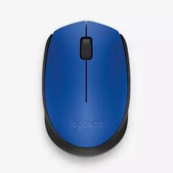 Мышь Logitech M171 синий/черный оптическая (1000dpi) беспроводная USB для ноутбука