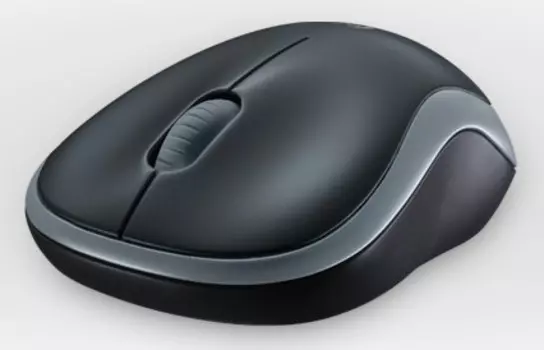 Мышь Logitech M185 серый оптическая (1000dpi) беспроводная USB1.1 для ноутбука (2but)