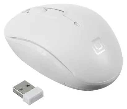 Мышь Оклик 505MW белый оптическая (1000dpi) беспроводная USB (3but)