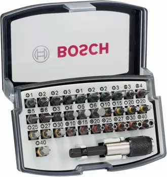 Набор бит Bosch Extra Hard (2607017319) универсал. (32пред.) для шуруповертов