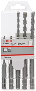 Набор буров Bosch SDS plus-1 (2608579119) по бетону (5пред.) для перфораторов