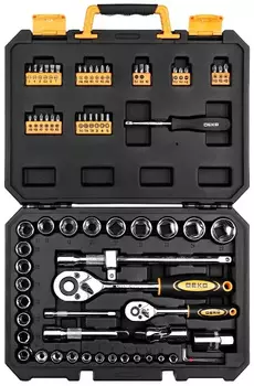 Набор инструментов Deko DKMT72 72 предмета (жесткий кейс)