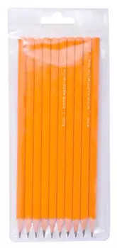 Набор карандашей чернографит. Koh-I-Noor 1696 1696010042TE (10 карандашей) 2B/Bх2/HBх4/Hх2/2H шестигран. дерево корпус серый пакет (10шт)