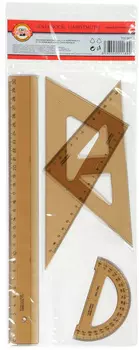 Набор линеек Koh-I-Noor 750900 075090100000 пластик дымчатый пластиковый пакет с европодв.