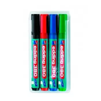 Набор маркеров для флипчартов Edding E-380/4 S круглый пиш. наконечник 1.5-3мм 4цв. ассорти