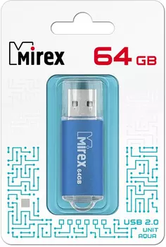 Накопитель Flash Drive 64 Gb, Mirex 13600-FMUAQU64