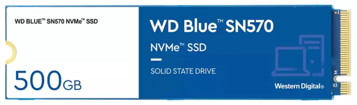 Накопитель SSD WD Original PCI-E x4 500Gb WDS500G3B0C Blue SN570 M.2 2280