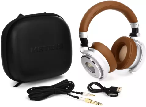 Наушники беспроводные Meters OV-1-B-Connect серебристый/коричневый