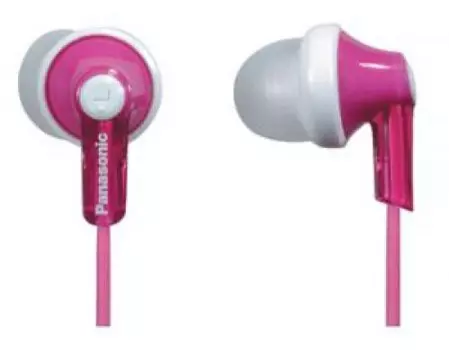 Наушники вкладыши Panasonic RP-HJE118GU 1.1м белый/розовый проводные в ушной раковине (RP-HJE118GUP)