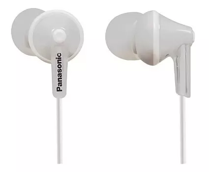 Наушники вкладыши Panasonic RP-HJE125E 1.1м белый проводные в ушной раковине (RP-HJE125E-W)