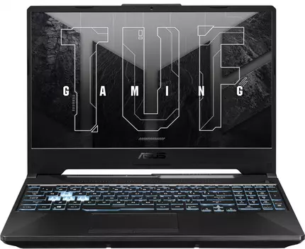 Ноутбук Asus TUF Gaming A15 FA506QM-HN128 Ryzen 7 5800H 8Gb SSD1Tb NVIDIA GeForce RTX 3060 6Gb 15.6" FHD (1920x1080) noOS black WiFi BT Cam