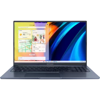 Ноутбук ASUS VivoBook 15X OLED M1503QA-L1225 AMD R5 5600H/16Gb/512Gb SSD/15.6" OLED FHD/Shared/WiFi6/BT/FP/Backlit KB/No OS/1.9Kg/TRANSPARENT SILVER (90NB0Y91-M00BU0)