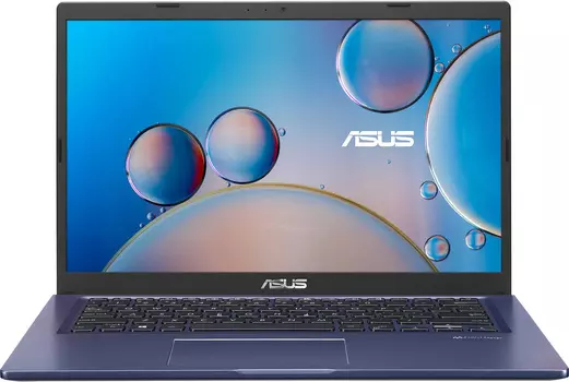 Ноутбук Asus X415JF-EK155T Pentium 6805 4Gb SSD256Gb NVIDIA GeForce Mx130 2Gb 14" TN FHD (1920x1080) Windows 10 Home blue WiFi BT Cam