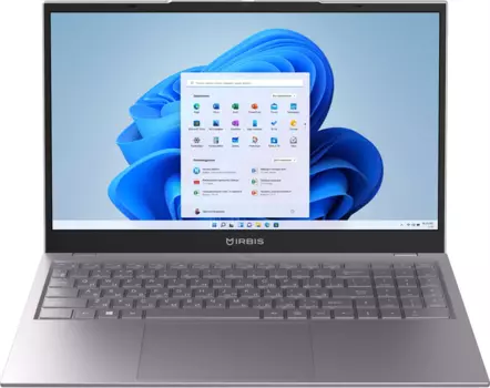 Ноутбук IRBIS 15N Core i5-1235U,15.6" FHD (1920x1080) IPS AG,16Gb DDR4-3200(1),512Gb SSD,Wi-Fi 6+BT 5,5000Mah,Metal Case,Kbd Backlit,Type-C Charger,1.77kg,1y,Win11Pro (15NBP3508)