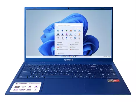 Ноутбук IRBIS 15NBC1002 15.6" Core i3-1115G4, 15.6"LCD 1920*1080 IPS , 16+256GB SSD, AC wifi, camera: 2MP, 5000mha battery, metal case, backlight keyboard, type-c, No OS (15NBC1002)