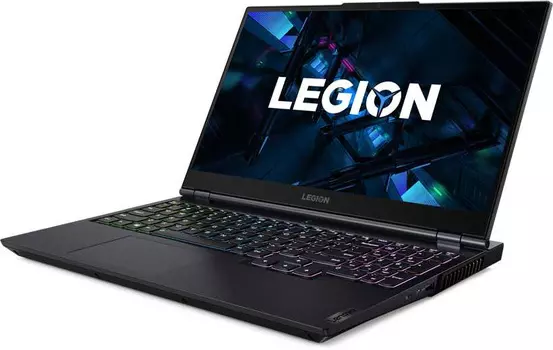 Ноутбук Lenovo Legion 5 15ITH6 Core i5 11400H/16Gb/SSD512Gb/NVIDIA GeForce RTX 3050 Ti 4Gb/15.6"/IPS/FHD (1920x1080)/Free DOS/dk.blue/WiFi/BT/Cam