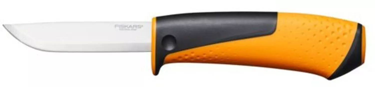 Нож садовый Fiskars 1023618 черный/оранжевый