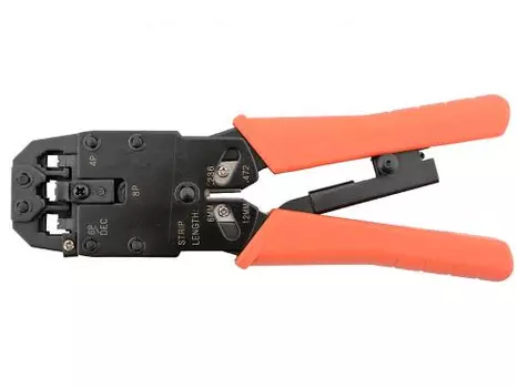 Обжимной инструмент 6P, 8P, с храповым механизмом (LAN-CRI-500R)