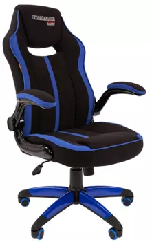 Офисное кресло Chairman game 19 Россия ткань черн./синий н.п. (7069643)